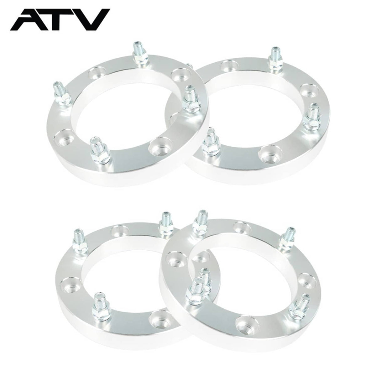 Solidspare 4pcs 4x156mm Wheel Spacers 1 inch with 12x1.5 Studs ATV For Polaris RZR Ranger