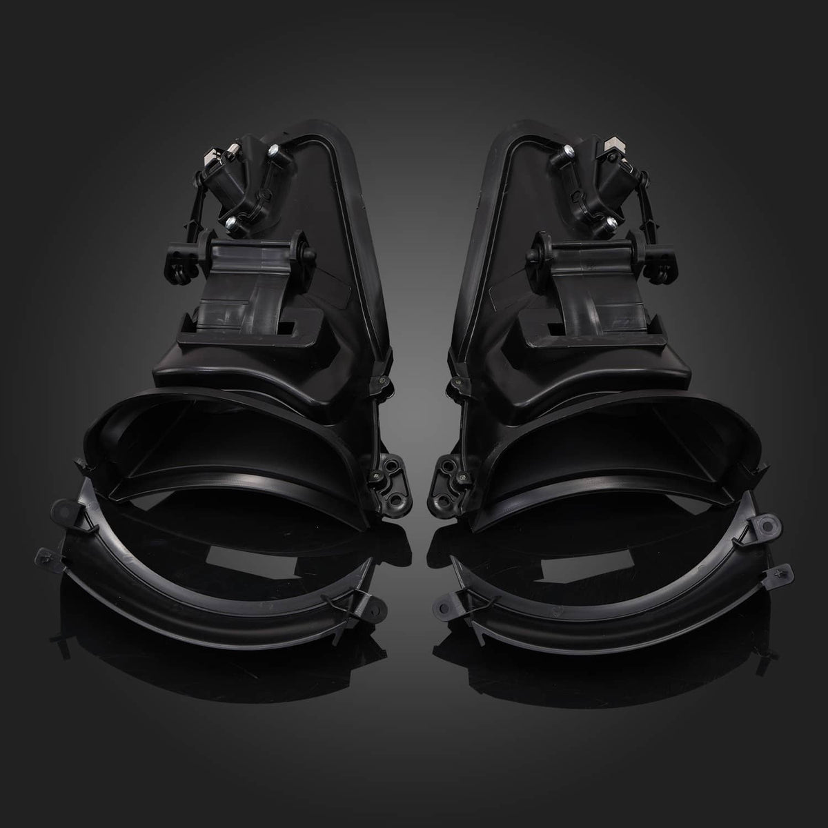 Solidspare Black Front Fairing Air Duct For Harley Touring Road Glide 2015-23 ABS Plastic