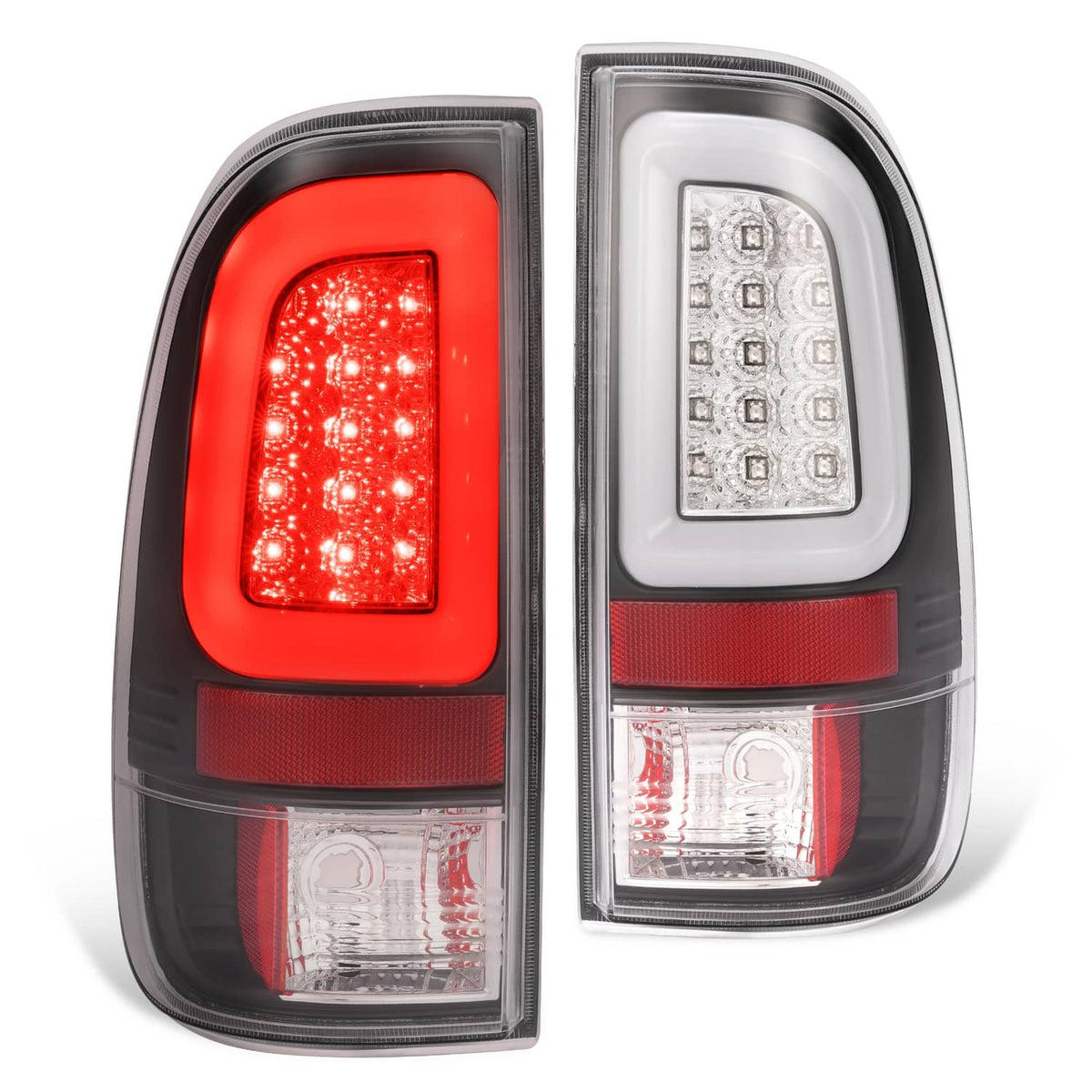 Solid Spare Pair Clear LED Tail Light Brake Lamps For Ford F250 F350 SD Super Duty 2008-2016