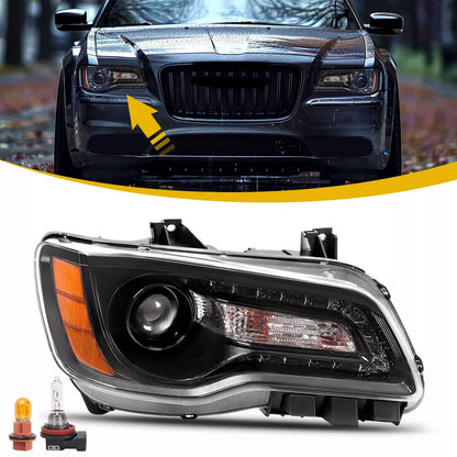 Solid Spare Passenger Projector Headlight Clear Lens For Chrysler 300 2011-2023 #68085416AF