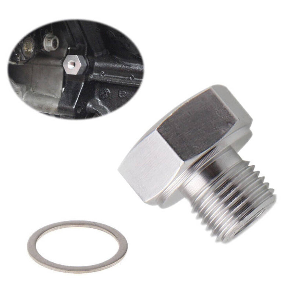 Solidspare Oil Pressure Sensor Adapter Male M16x1.5 to Female 1/8 NPT for GM LS Engine Swap