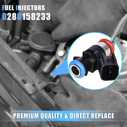 Solidspare New 6x Fuel Injectors for 2011-2019 Chrysler Dodge Ram Jeep 3.6L V6 0280158233