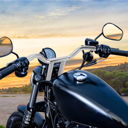 Solidspare 10" MX-T Bars Handlebar Chrome For Harley Softail FLS Sportster Dyna Low Rider