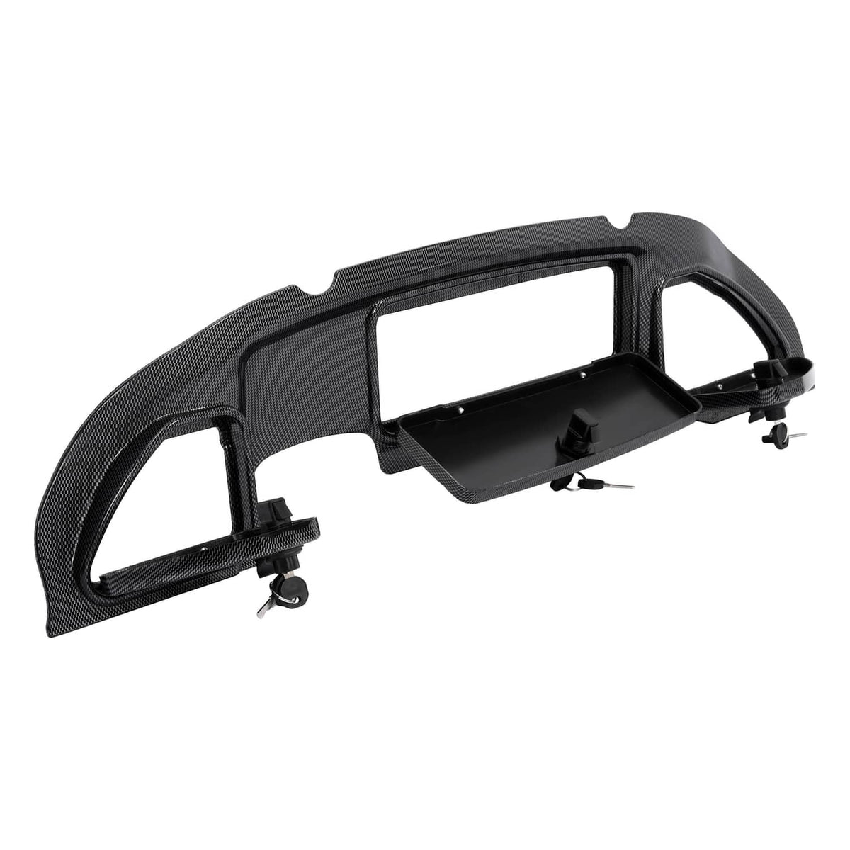 Solidspare For Club Car Precedent 04-08.5 Golf Cart Dash Kit Carbon Fiber Finish W/ Locks