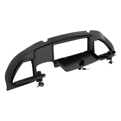 Solidspare For Club Car Precedent 04-08.5 Golf Cart Dash Kit Carbon Fiber Finish W/ Locks