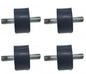 (4) Rubber Isolator Mounts for John Deere 212, 214, 216, 300, 312, 314 Tractor