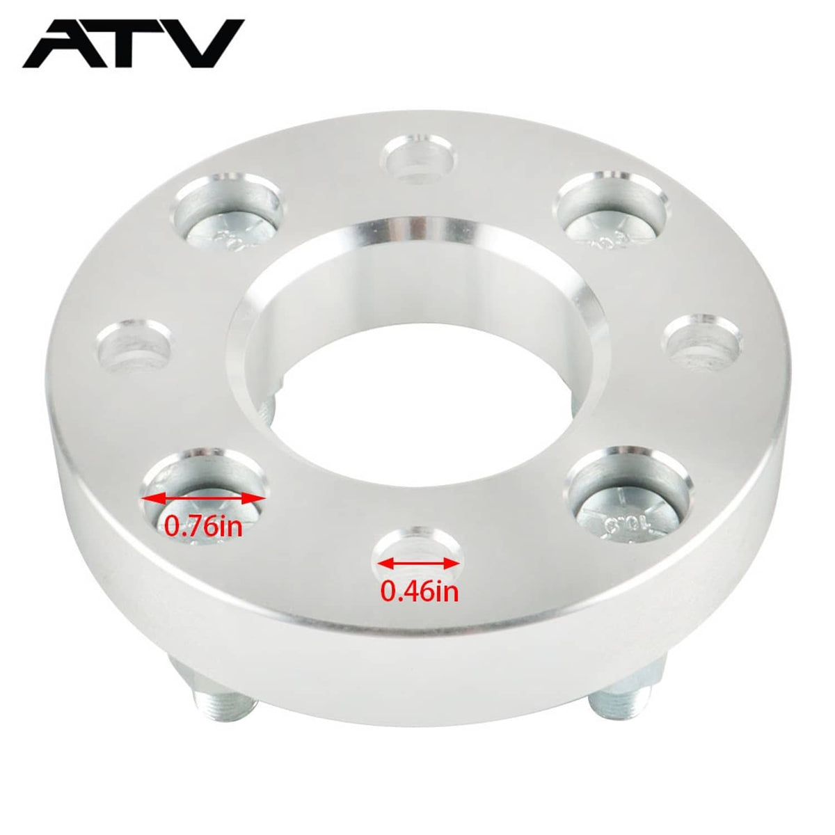 Solidspare 4PCS 1" Wheel Spacers 4x4 4x101.6 1/2"x20 For Golf Carts For EZGO Club Cars