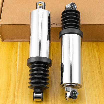 Solidspare Pair Chrome Rear Air Shock Absorber Set For Harley Street Glide 2006-2017 2016