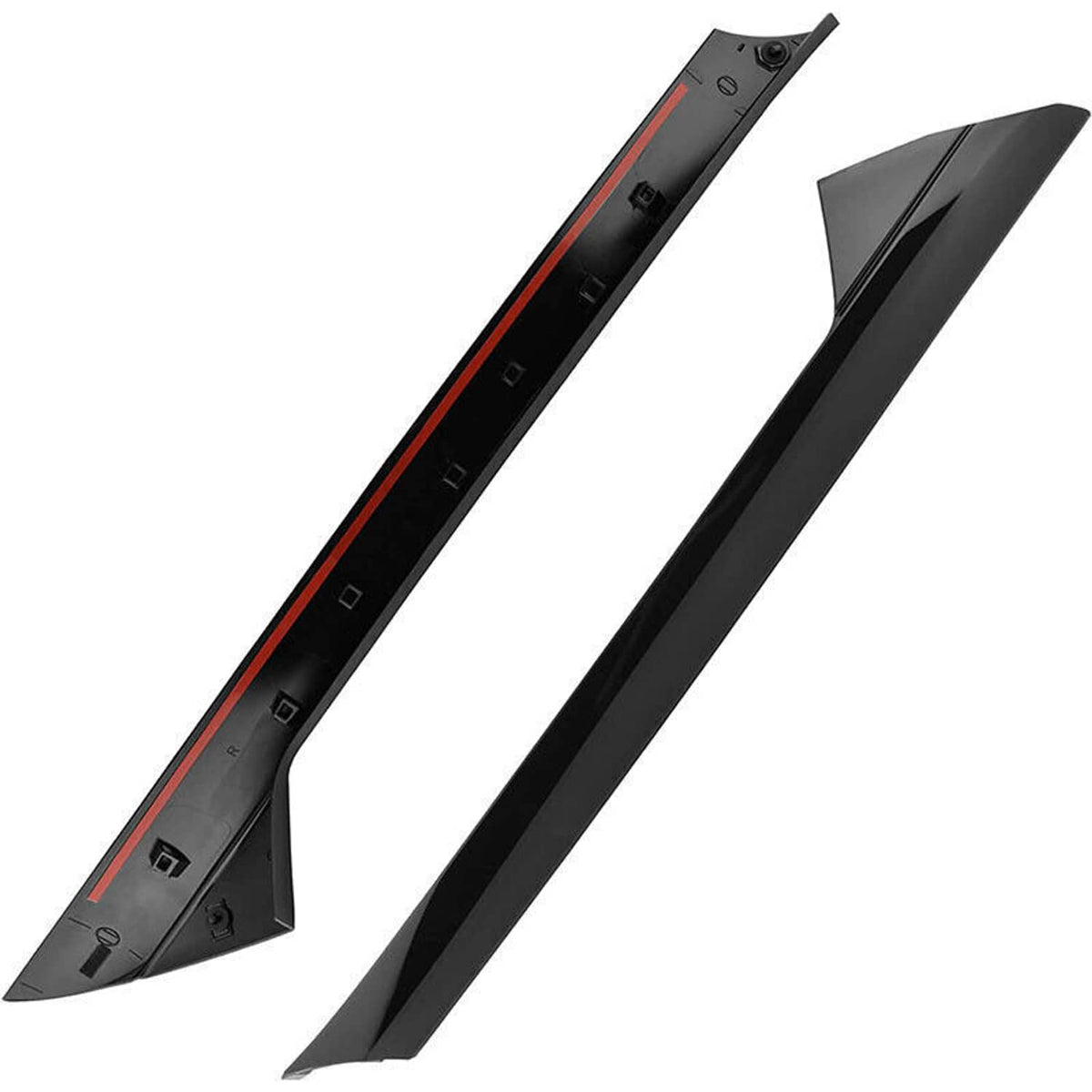 Solidspare Windshield Outer Trim Pillar Molding RH+LH Side Fit For 2011-2019 Ford Explorer