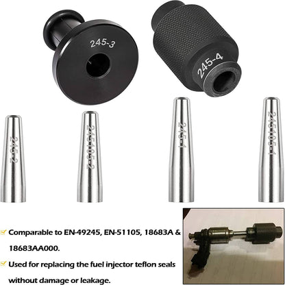 Solid Spare 6706 Injector Rail Assembly Remover & GM245 Fuel Injector Seals Tool Fits For GM