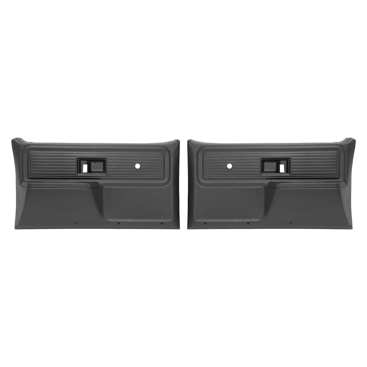 Solid Spare For Chevrolet/ GMC Truck 1977-1980 Inner Door Panels Black Plastic Left+Right
