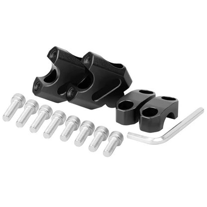 Solid Spare 2pcs 7/8" 22mm Handlebar CNC Motorcycle Riser Mount Clamp Adapter Increased 38mm