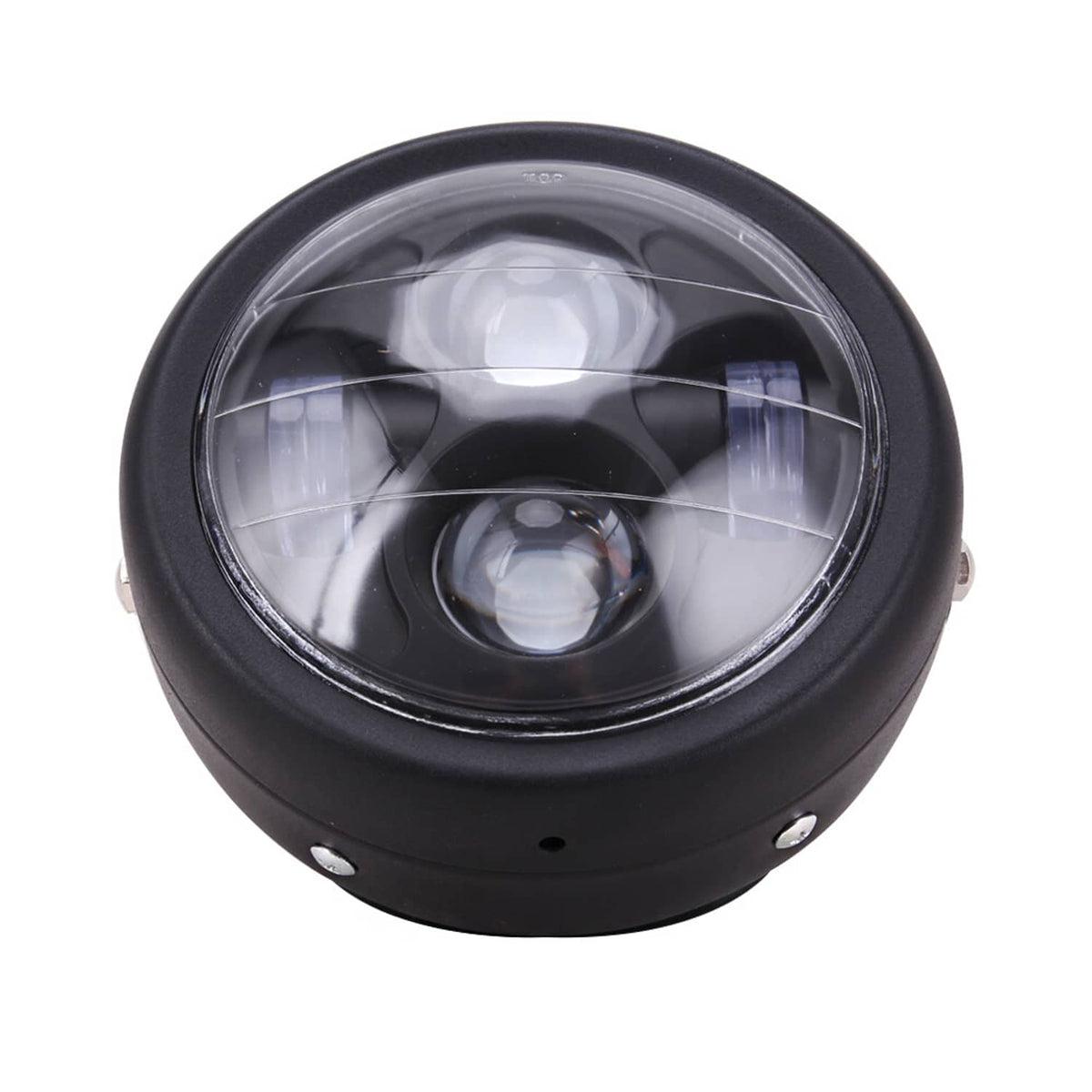 Solidspare 6.5" Retro Motorcycle Headlight Mount Cover W/ Bracket For Cafe Racer Custom US