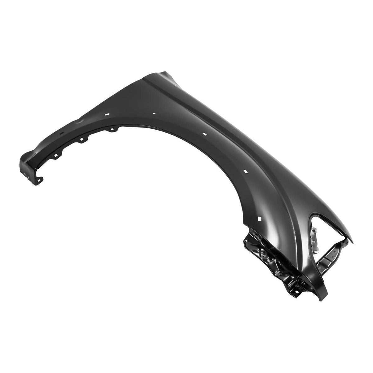 Solid Spare Front Fender For 2001-2004 Toyota Tacoma Passenger Side Black Steel TO1241188
