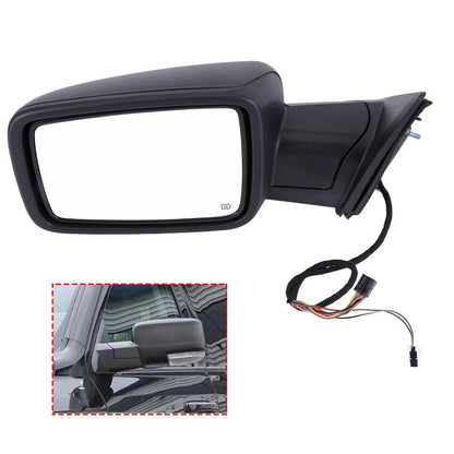 Solidspare Left/Driver Mirror w/Heated+ Temp Sensor Power Fold For 2013-2019 Dodge Ram 1500