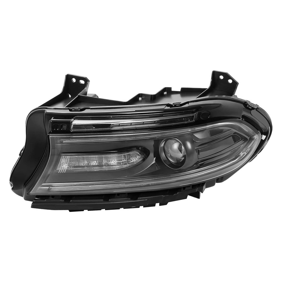 Solid Spare For 2015-2022 2023 Dodge Charger LED DRL Projector Headlight Driver Side Left