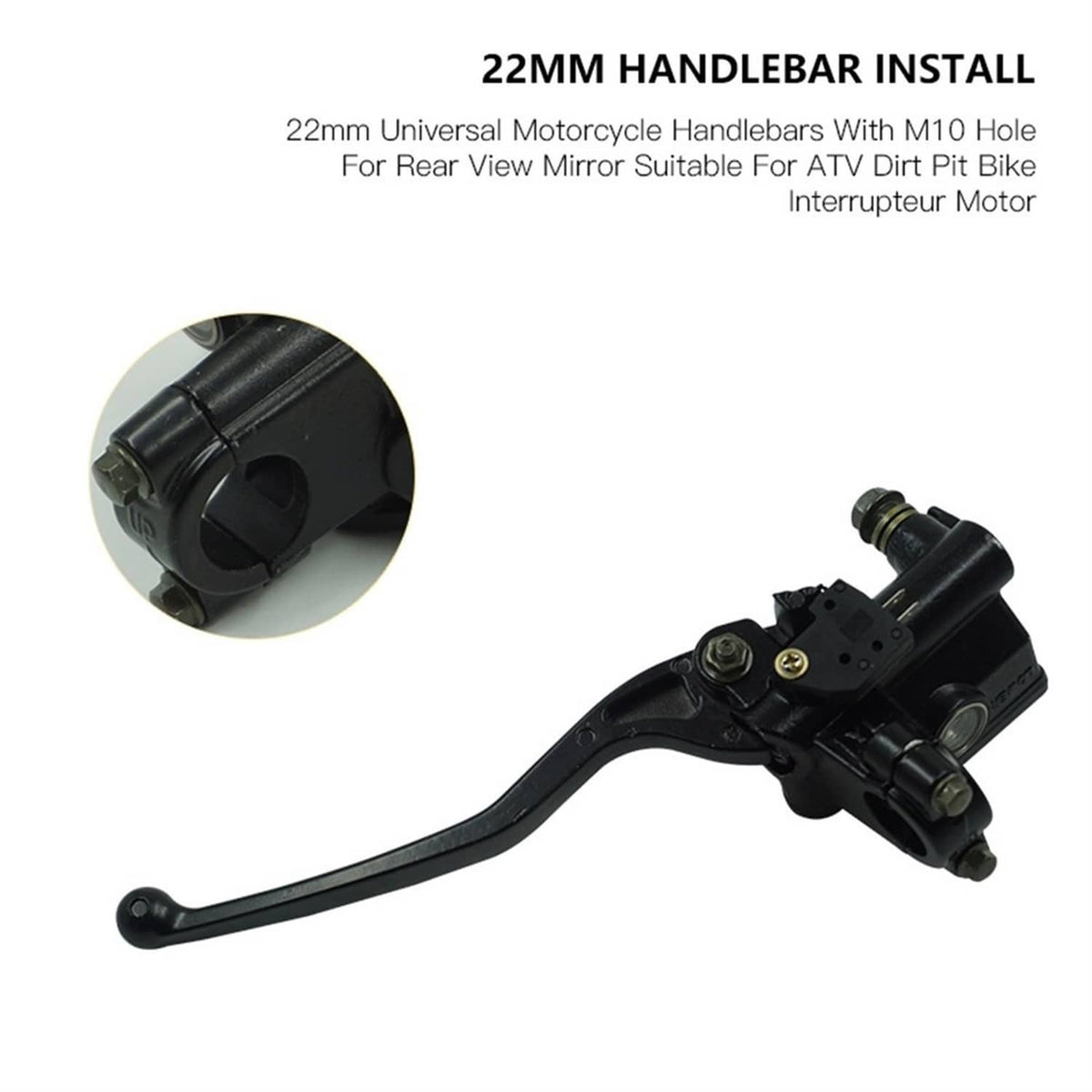 Solidspare 7/8" Front Brake Master Cylinder Lever For YAMAHA Banshee 350 Bear Tracker 250