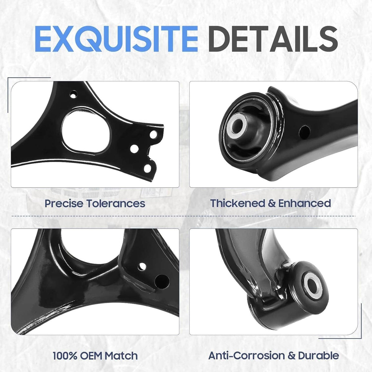 Solidspare Front Lower Control Arms Ball Joint Sway Bars Tie Rods For 2006-2011 Honda Civic