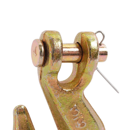 Solid Spare 10 Pack G70 3/8'' Clevis Grab Hook Tow Chain Hook Tie Down Flatbed Truck Trailer