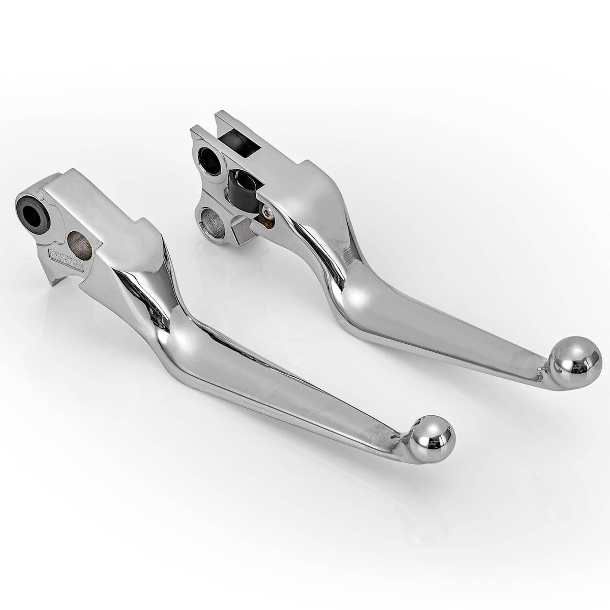 Solidspare Chrome Wide Hand Levers for Harley Sportster Softail Dyna Street Glide Road King