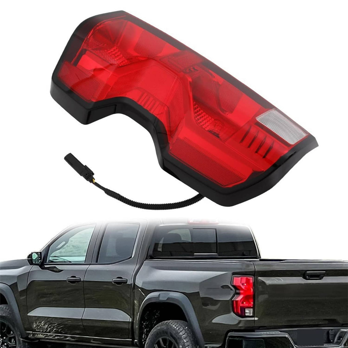 Solidspare Left Driver Side Tail Light Halogen For 2023-2024 Chevrolet Colorado w/ Bulb New