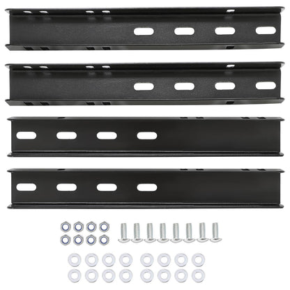 Solidspare 2PCS 12" Trailer Fenders w/Steps Wheels Tires Skirt Boat Gray Single Axle 300LBS