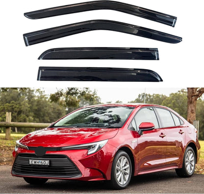 Solidspare New For 2020-2025 Toyota Corolla Sedan JDM Mugen Style Window Visors Rain Guards