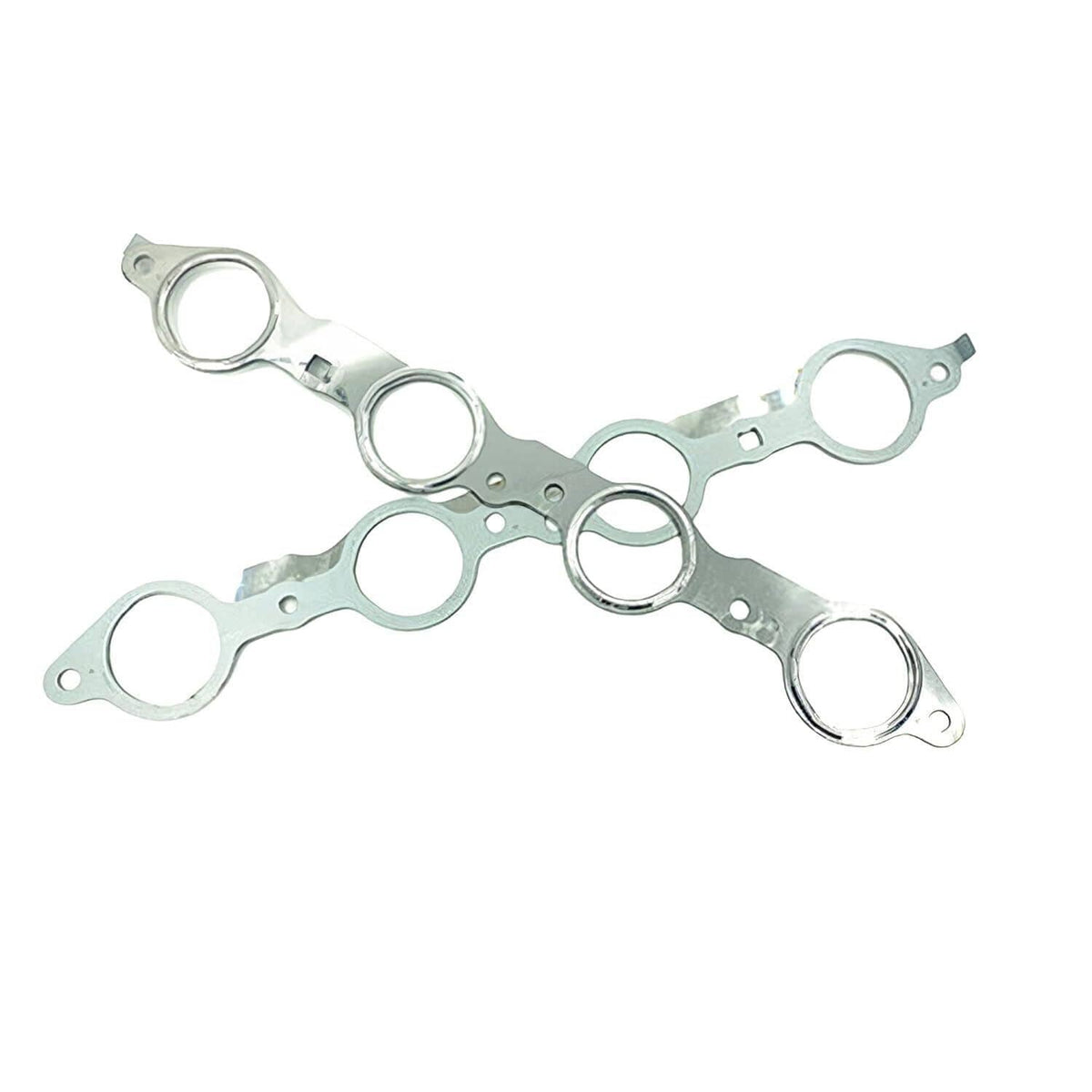 Solidspare NEW LS MLS Manifold Header Gasket Pair W/Bolts For LS1 4.8 5.3 5.7 6.0 6.2L