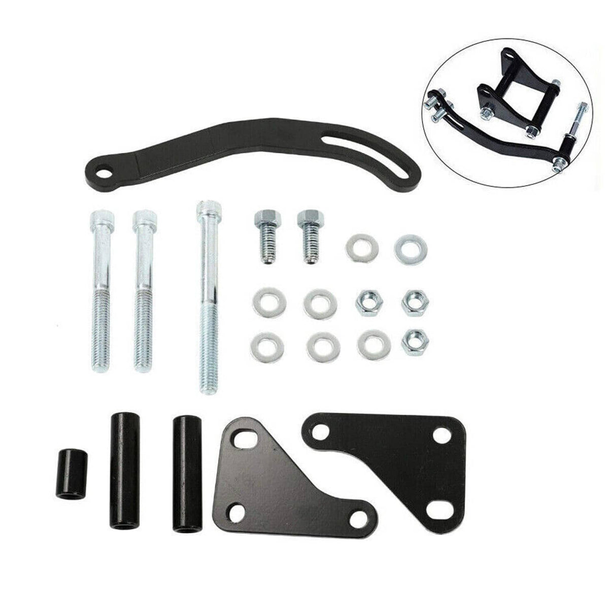 Solidspare Power Steering Pump Mounting Bracket Fit For GM Chevy 350 SWP LWP Saginaw SB SBC