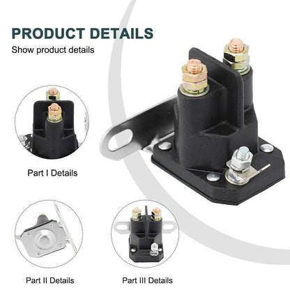Solidspare New Lawn Mower Starter Solenoid Compatible for Trombe 030817 8321211210
