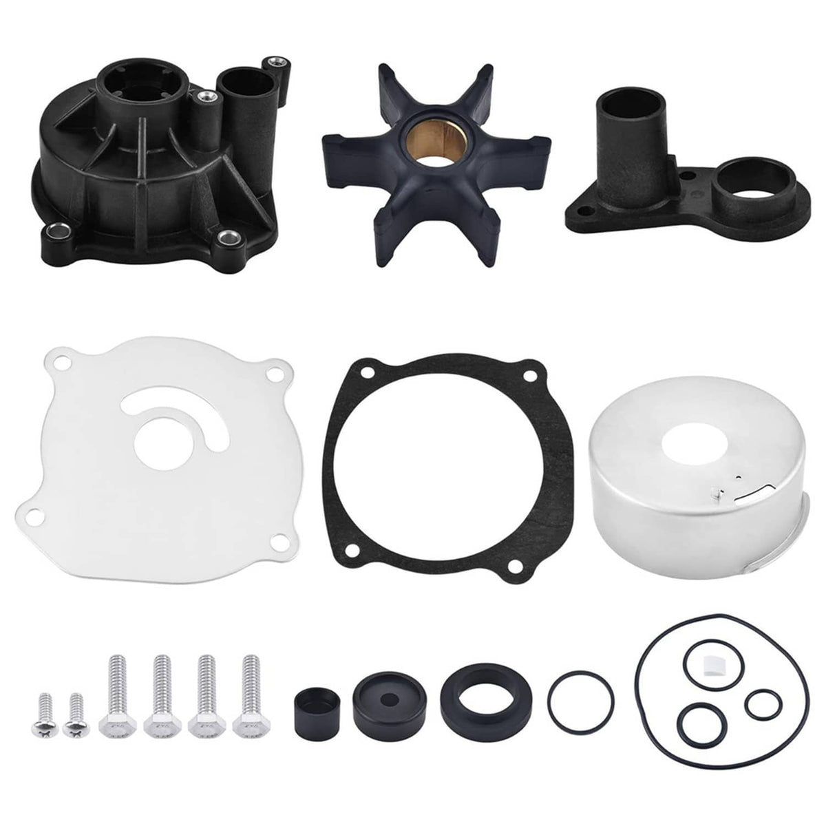 Solid Spare FOR EVINRUDE JOHNSON 85 88 90 110 112 115 HP V4 WATER PUMP KIT WITH HOUSING