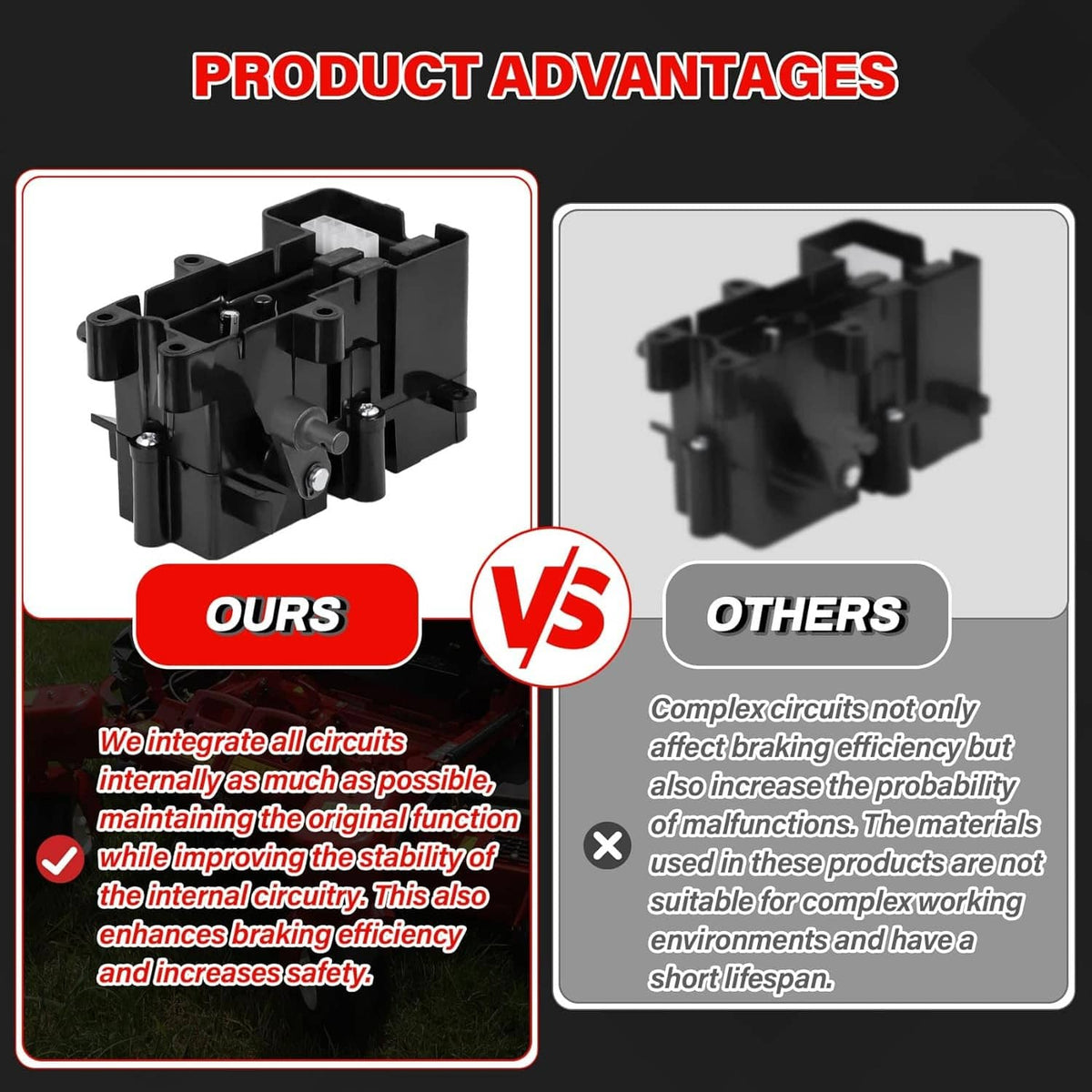 Solidspare New 138-2514 Lawn Mower Brake Box Assembly Brake Control Module For Toro Exmark