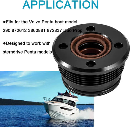 Solid Spare 2Pcs Trim Tilt Cylinder RAM End Cap Rebuild/Repair Kit for Volvo Penta 290 DP SP