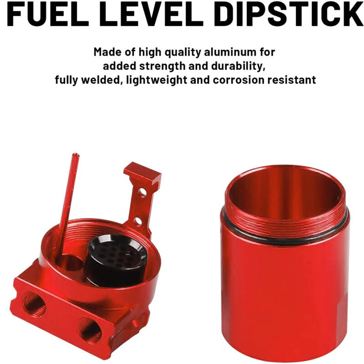 Solidspare Oil Catch Can Oil Separator for 2011-2021 Ford F150 5.0L & Raptor 2.7L 3.5L Red