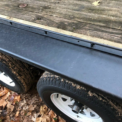 Solidspare 10-1/4"x72-7/8"x13" 2pcs Steel Diamond Tread Plate Tandem Axle Trailer Fenders