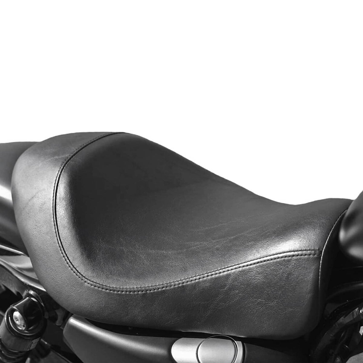 Solidspare Front Rider Driver Solo Seat For Harley Sportster XL 883 1200 Custom 48 72 04-19
