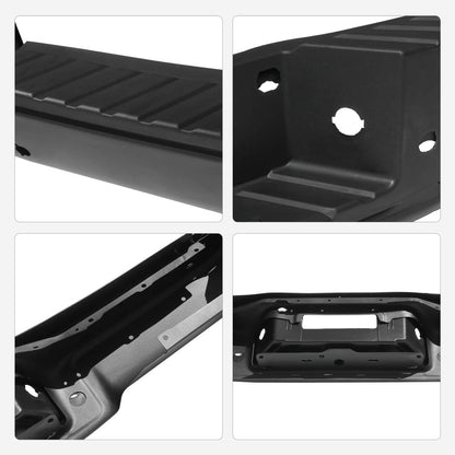Solidspare Rear Bumper Assembly For Ford F150 2006 2007 2008 Black Step Bumper With Hole