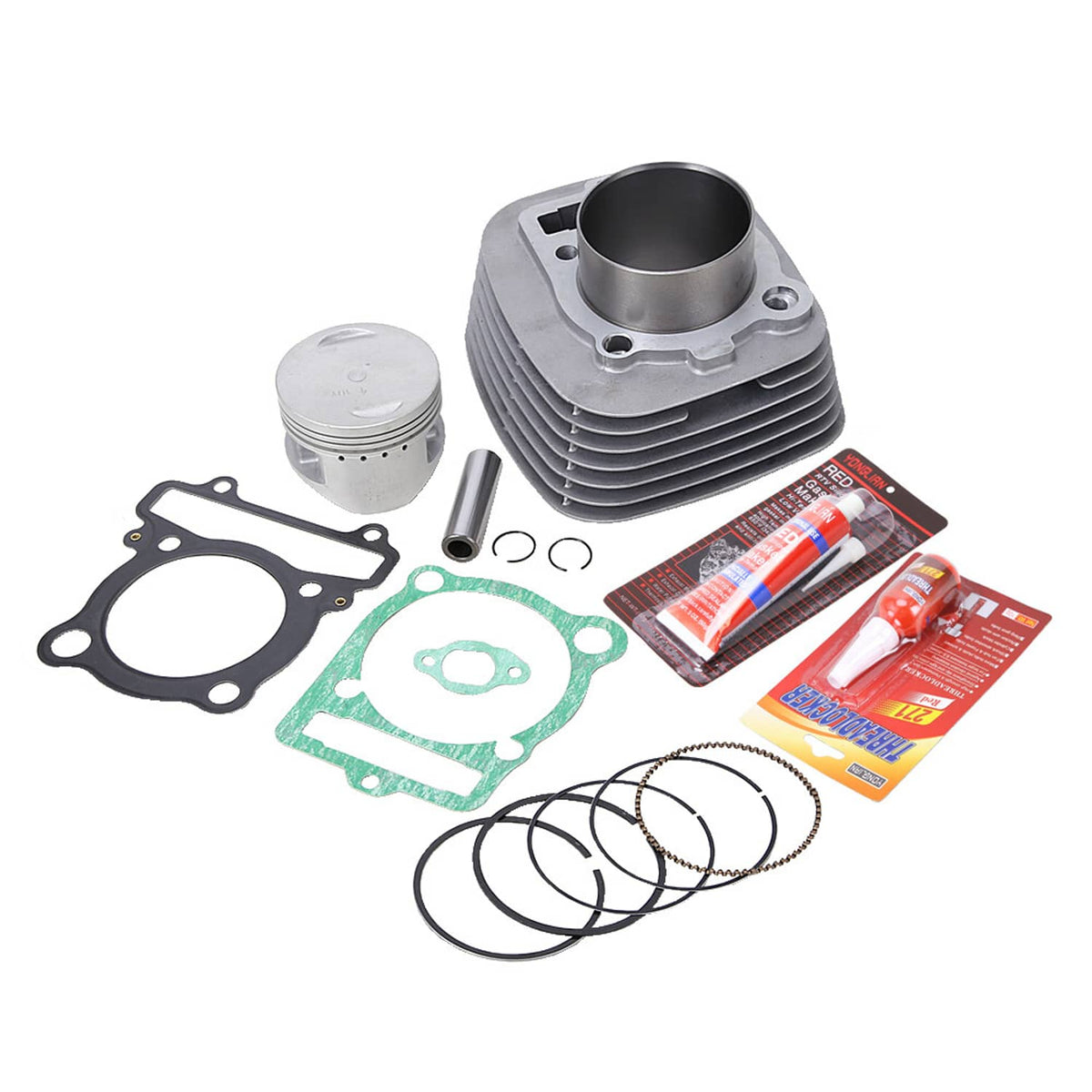Solidspare New Cylinder Piston Gasket Top End Kit For Yamaha Raptor 350 YFM350R 2004-2013