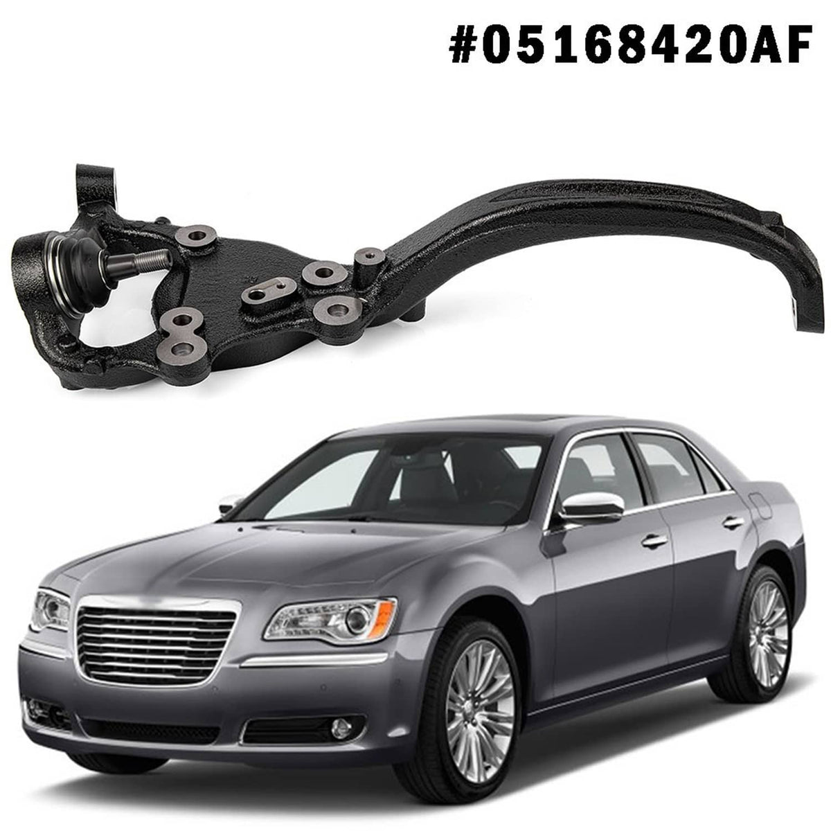 Solidspare Front Right Side Steering Knuckle For 2012-2021 Chrysler 300 Dodge Challenger