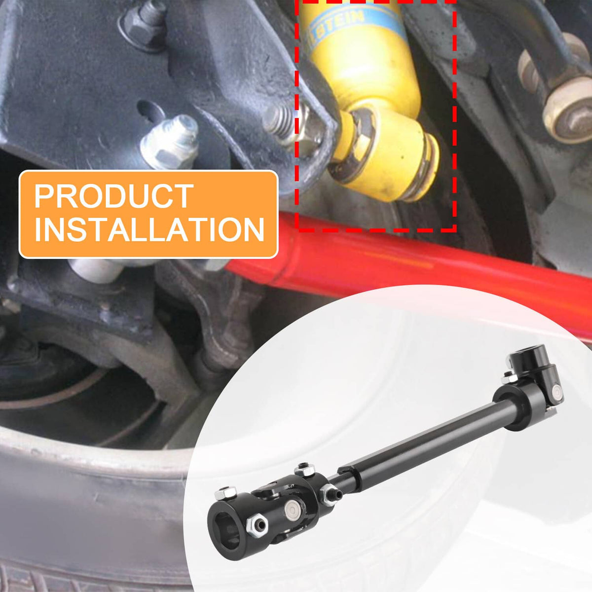 Solidspare Steering Shaft For 82-93 S10 82-88 G-Body LS Swap 71223022HKR