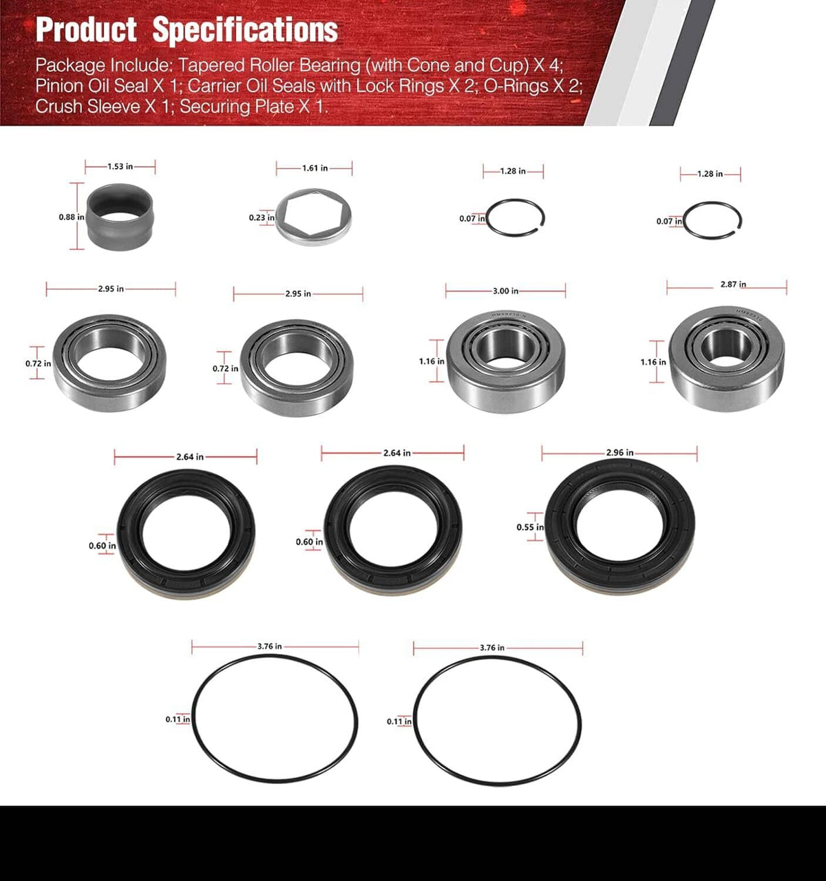 Solid Spare For BMW E30 E36 E28 E34 E23 E32 Z1 Z3 Differential 188 Bearing Diff Rebuild Kit