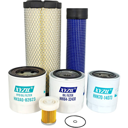 Solid Spare Filter Kit HH164-32430 6A320-59930 TA04093230 HH3A0-82623 HHK70-14073 for Kubota