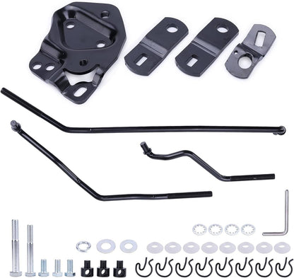Solidspare New 4 speed Shifter Linkage Kit For 1955-67 Hurst Shifters & Muncie Transmission