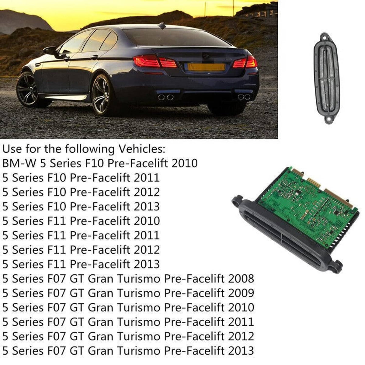 Solidspare Control TMS Module Unit Adaptive Headlight For BMW 528i 535i 550i xDrive F10 M5