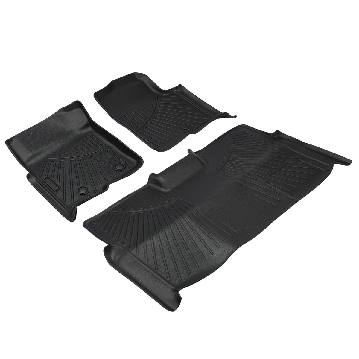 Solidspare Floor Mats For 2010-14 Ford F-150 Super Crew Cab 1st & 2nd Row Full Set Car Mat
