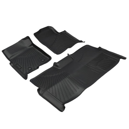 Solidspare Floor Mats For 2010-14 Ford F-150 Super Crew Cab 1st & 2nd Row Full Set Car Mat