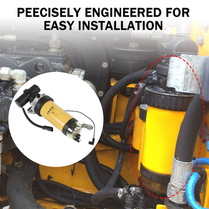Solidspare 228-9129 Fuel Pump & Fuel Filter Assy for CAT 3054 3046 Loader 414E 416E 420E