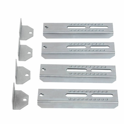 Solidspare 8PCS 10" Galvanized Swivel  Boat Trailer Vertical Bunk Board Brackets Bolster