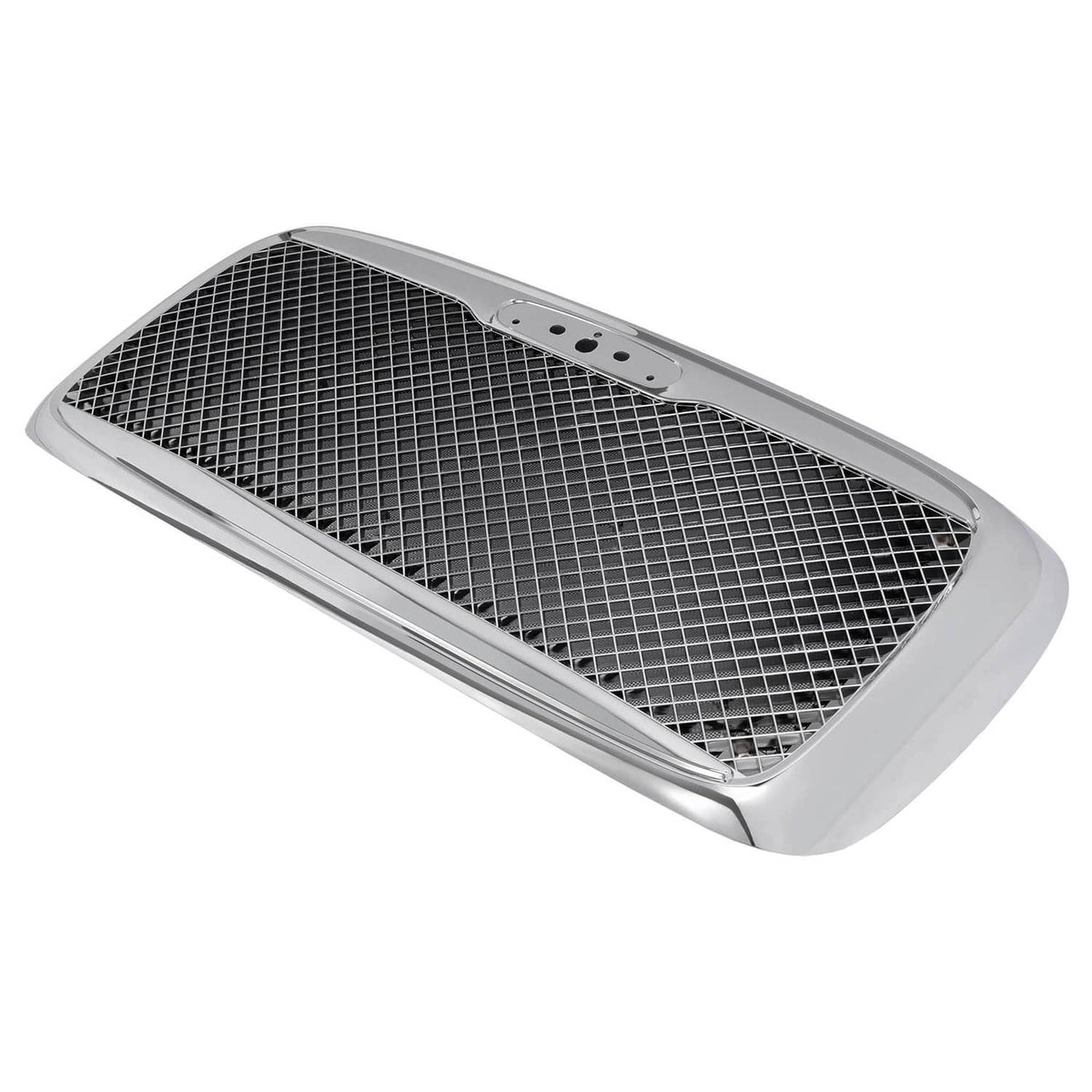 Solid Spare Fits 00-12 Freightliner Columbia Front Grille W/BUG Screen Chrome Mesh Style