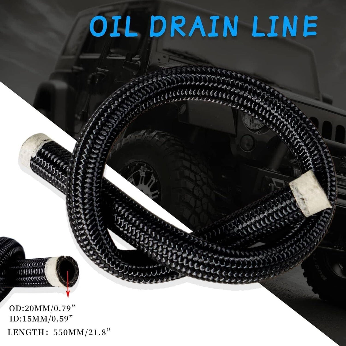 Solidspare Oil Feed Line+10AN Oil Drain Return Fitting Kit For Turbo T3 T4 T6 GT45 T04E T66